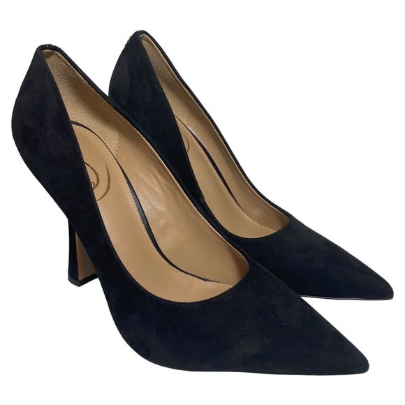 Sam Edelman Black Suede Heels - Picture 2 of 15